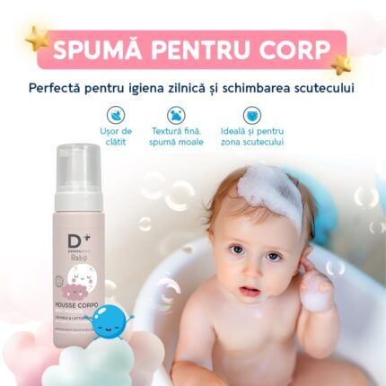spumă pentru corp 180 ml- dermarays baby din categoria dermarays baby