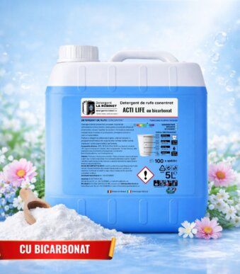 Detergent de rufe ACTI LIFE cu Bicarbonat 5 Kg detergentlarobinet.ro