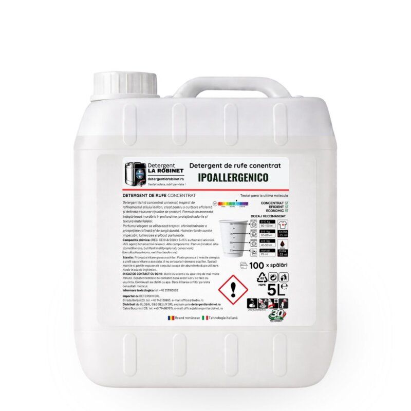 detergent de rufe hipoalergenic baby, 5 kg din categoria detergenți de rufe