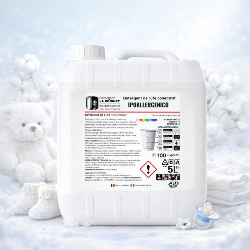 detergent de rufe hipoalergenic baby, 5 kg din categoria detergenți de rufe