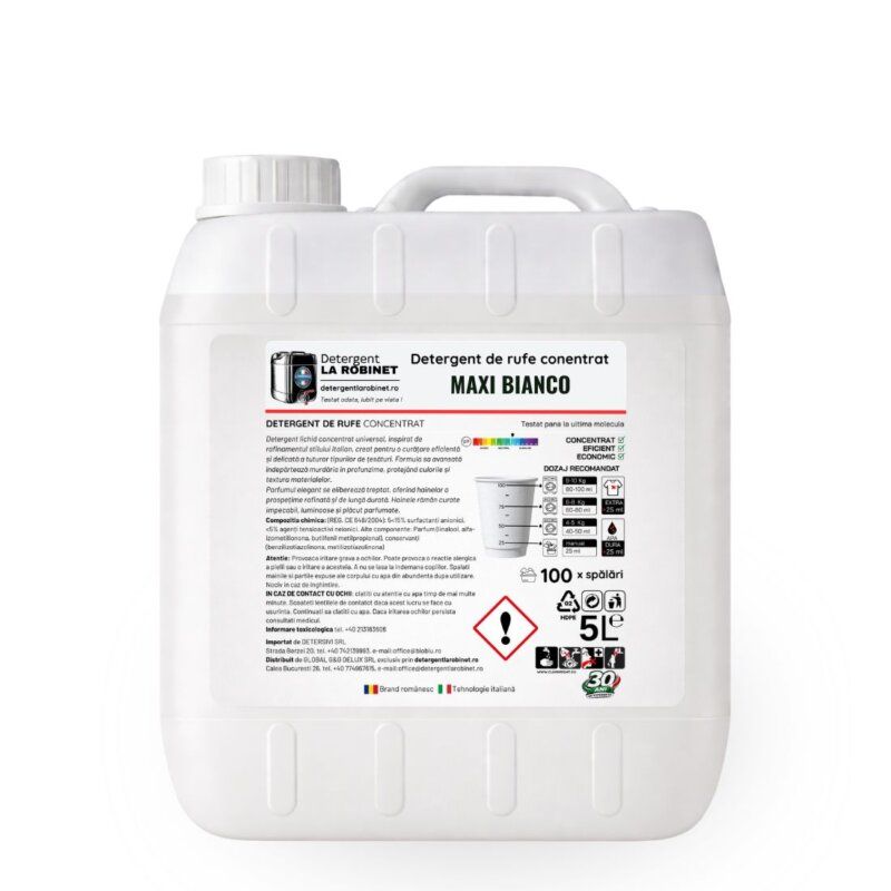 detergent profesional maxi bianco, 5 kg din categoria detergenți de rufe
