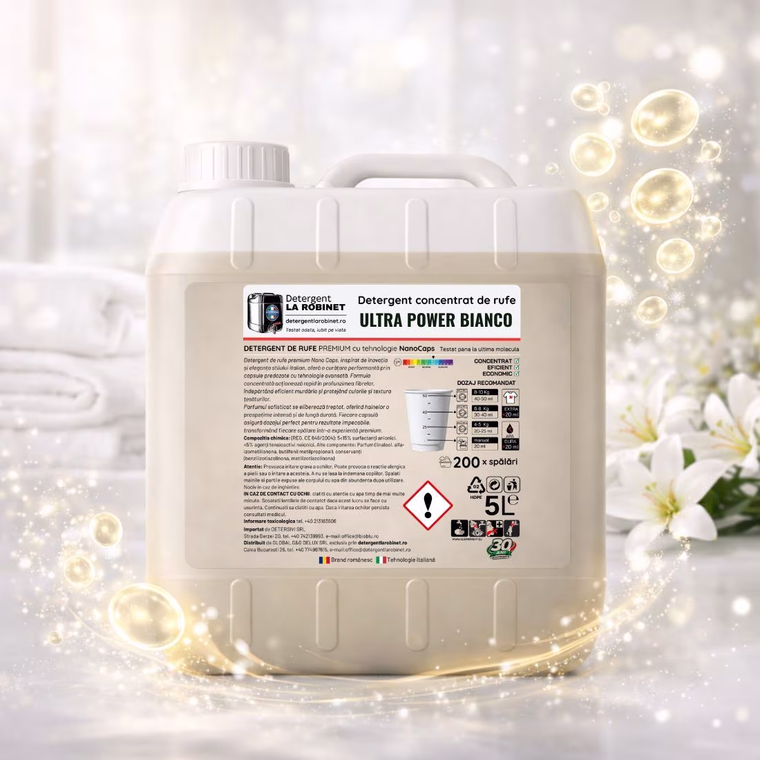 Detergent de rufe Bianco NanoCaps 5 Kg Detergent de rufe Bianco NanoCaps 5 Kg detergentlarobinet.ro