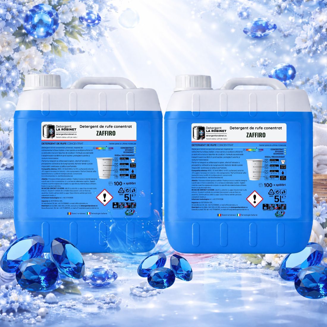 Detergent pentru rufe ZAFFIRO, 10 Kg