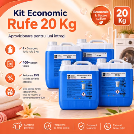 kit economic rufe ice blu — 20 kg (4 × 5 kg) din categoria oferte / promotii