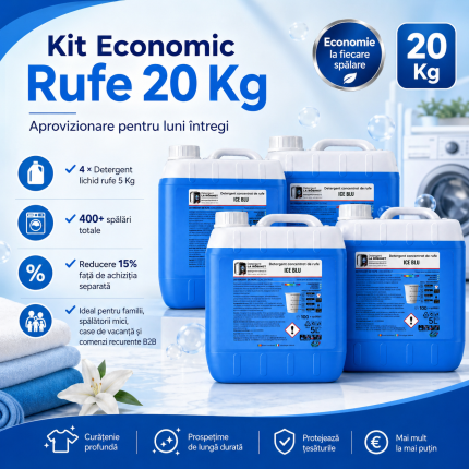 kit economic rufe ice blu — 20 kg (4 × 5 kg) din categoria oferte / promotii