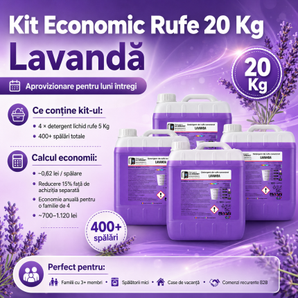 kit economic rufe lavanda — 20 kg (4 × 5 kg) din categoria oferte / promotii