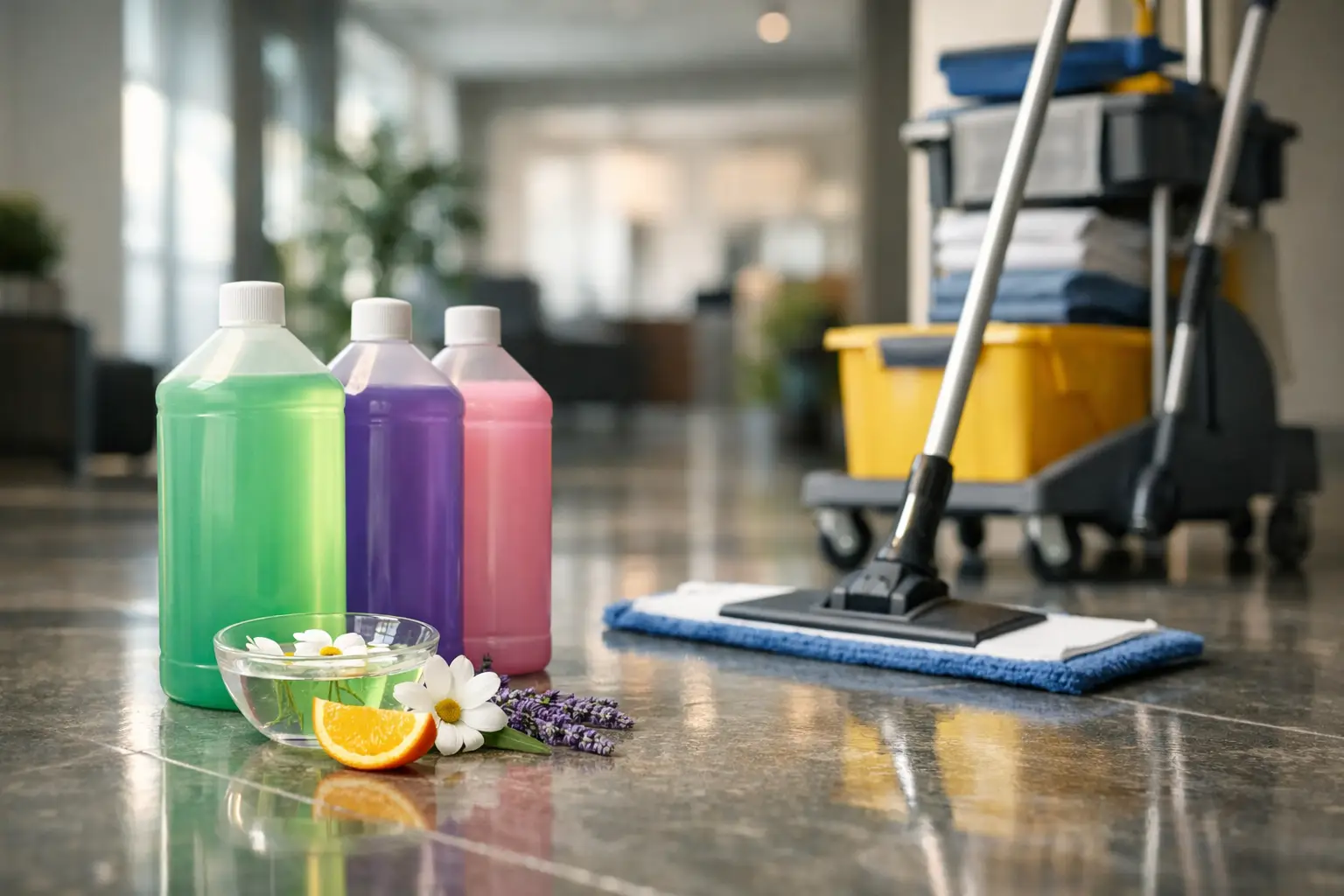 Soluție pardoseli parfumată profesională: ce alegi